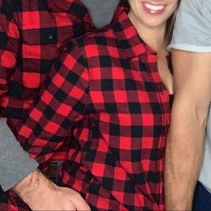 Women’s small old navy flannel plaid button down